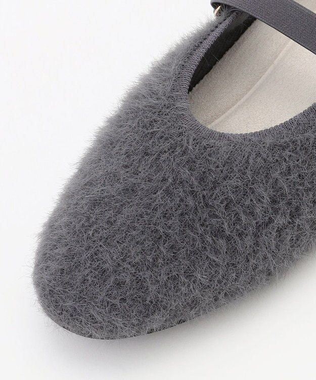 steppi 【VERY掲載 / 洗える / 撥水】ラウンドファー パンプス グレー