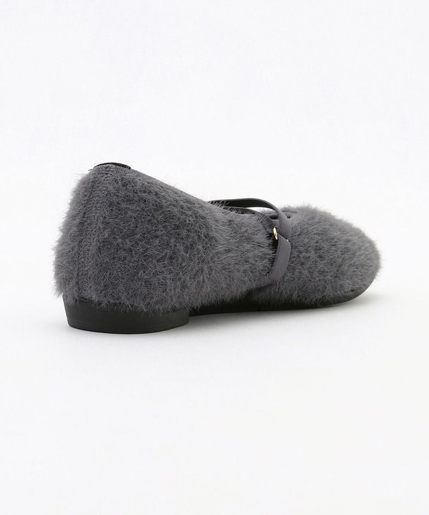 steppi 【VERY掲載 / 洗える / 撥水】ラウンドファー パンプス グレー