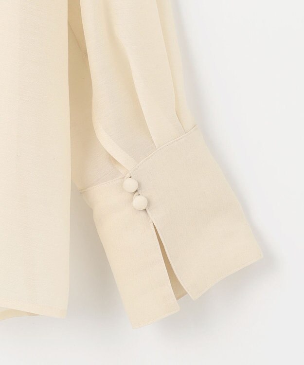 #Newans シアープルオーバーシャツ アイボリー系