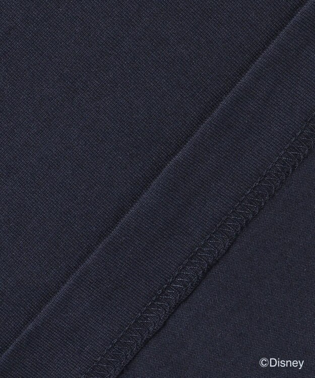 J.PRESS MEN 【DISNEY COLLECTION】【UNISEX】クレイジーパターンワンポイント Tシャツ / ミッキーマウス ネイビー系