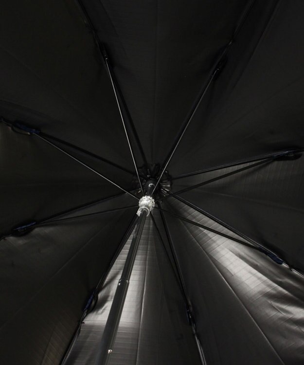 MOONBAT 【軽量】POLO RALPH LAUREN 晴雨兼用日傘 長傘 ジャガード×レース／遮光 遮熱 UV ディープブルー