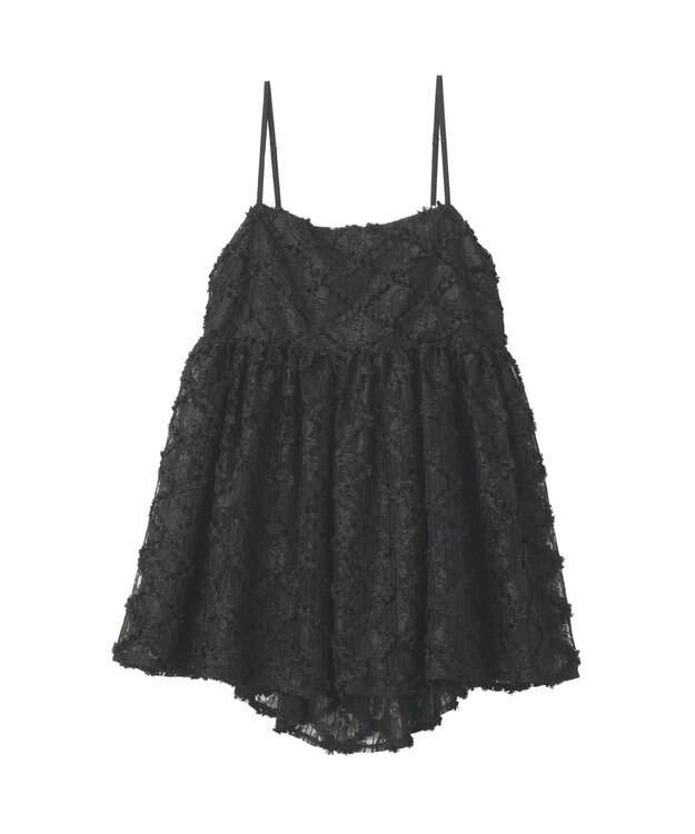 earth music&ecology 【予約】フリンジレースキャミビスチェ ブラック