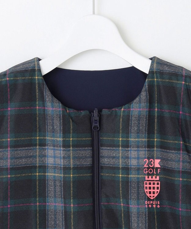 23区GOLF 【WOMEN】マルチウェイ ブルゾン＆リバーシブルベスト セットアイテム　気温の変化に対応 ネイビー系