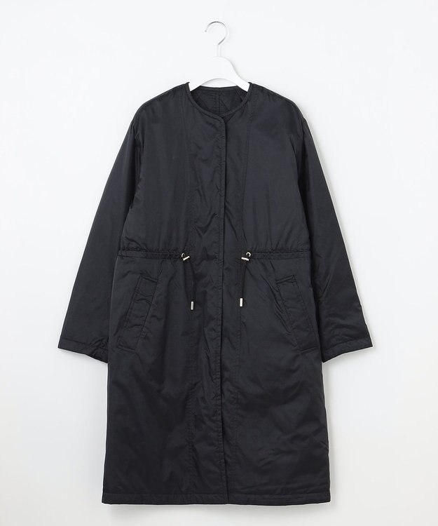 自由区 【洗える/リバーシブル】ブライトキルト リバーシブルコート ネイビー系