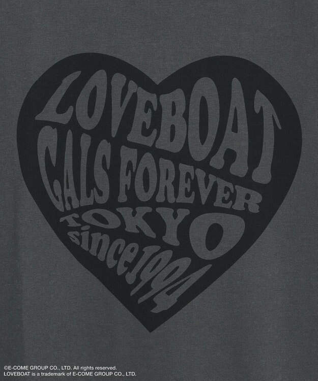 Green Parks ■ＬＯＶＥＢＯＡＴ　ハートロゴｐｔビッグＴＥＥ Charcoal Gray