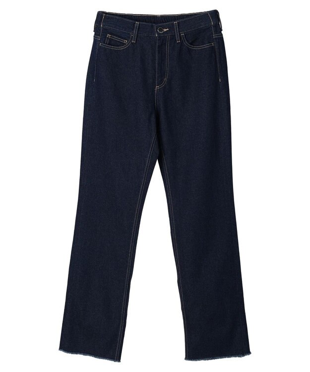 Green Parks ロールアップストレートデニムパンツ One Wash