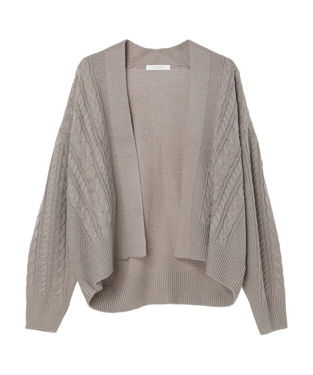 Green Parks 着流しケーブルカーディガン Gray
