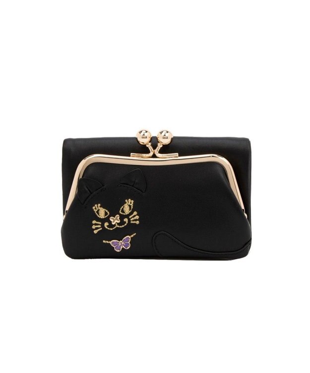 ANNA SUI TITIソフト 口金二つ折り財布 ブラック