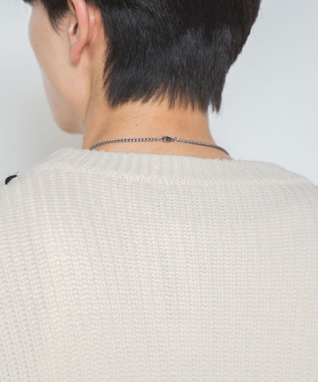 WEGO ハンドステッチプルオーバー ホワイトアイボリー