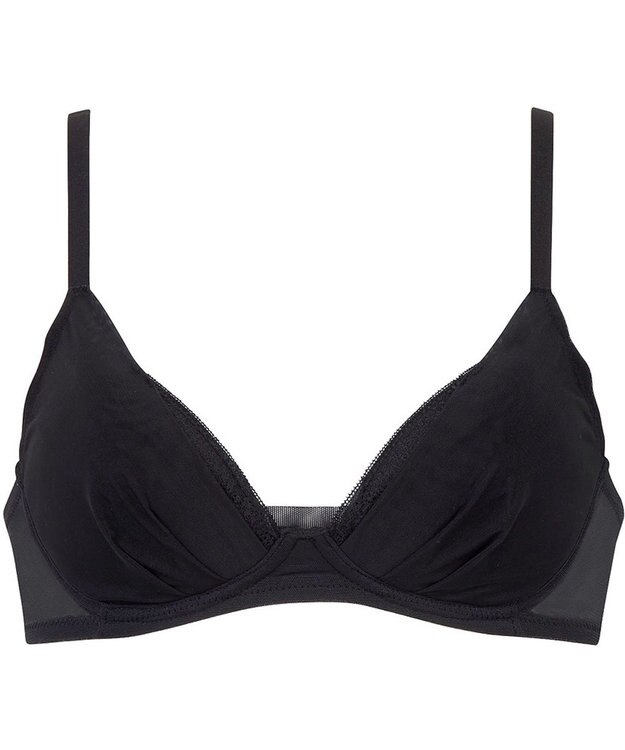 Wing 【マッチミーブラ　ノンワイヤー】　きれいなバストシルエット　快適なつけごこち　S~3L　ウイング／ワコール　KB2076 ブラック