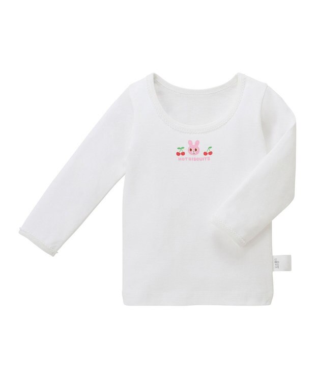 MIKI HOUSE HOT BISCUITS 【80-120cm】 長袖肌着(インナー) 白