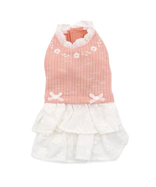 PET PARADISE ペットパラダイス ナチュラル ワンピース 《小花》 小型犬 ピンク×ホワイト