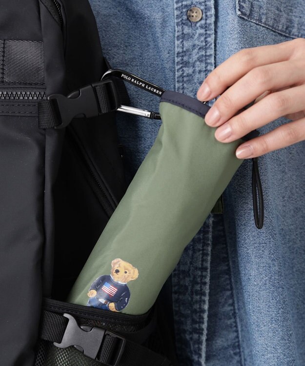 MOONBAT 【WEB限定】POLO RALPH LAUREN(ポロ ラルフローレン)FLAG BEAR 雨傘 折りたたみ傘 ユニセックス オリーブグリーン