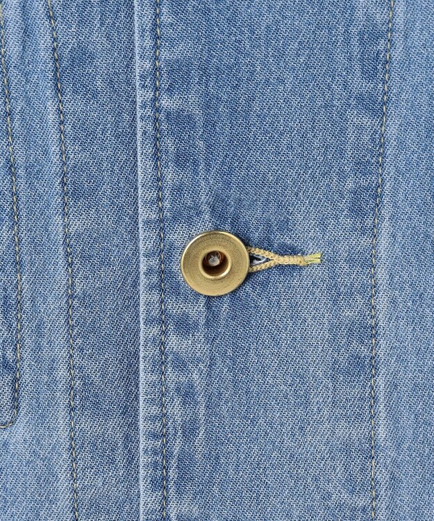 J.PRESS YORK STREET 【UNISEX】ライトオンス デニムカバーオール ダルブルー系