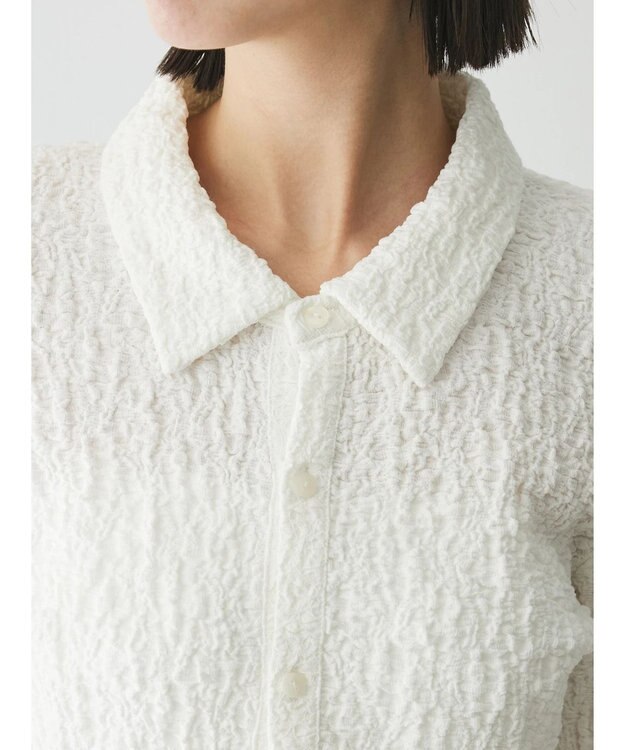 Green Parks AnriettMusee ふくれジャガードシャツ Off White