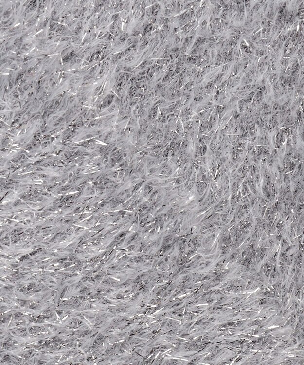 ANY シャイニーニットプルオーバー シルバー