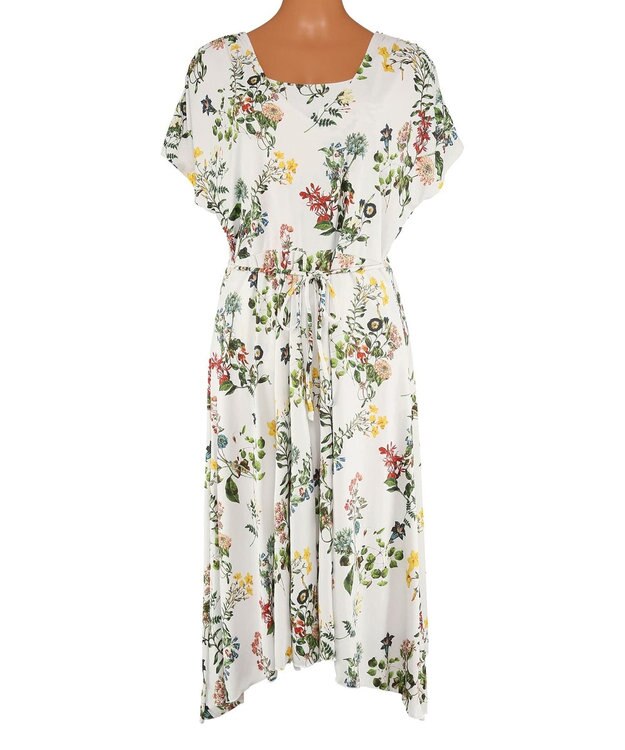 San-ai Resort（三愛水着楽園） ショルダードレス３点セット　9M・11L　【Coral veil（コーラルヴェール）】 ホワイト