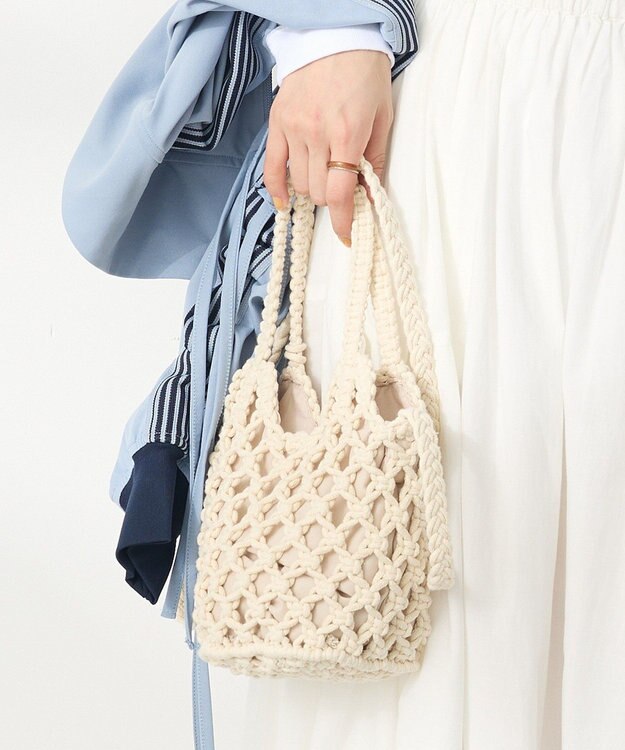 CRAFT STANDARD BOUTIQUE 別注/maison vert マクラメ手編みショルダーバッグ Natural