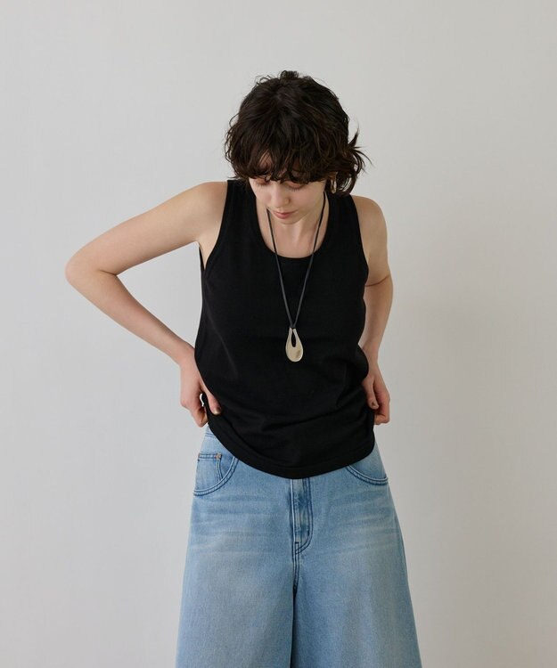 GRACE CONTINENTAL クルーニットトップ ブラック