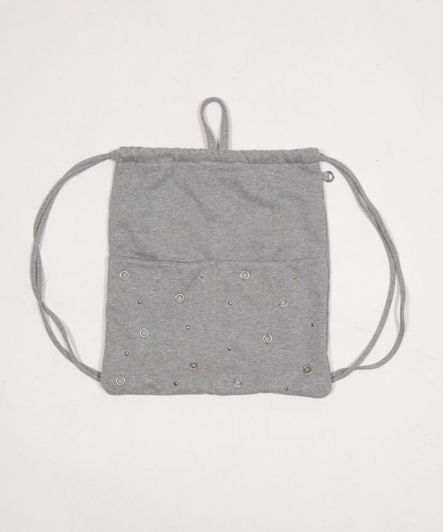 WEGO ハトメデザインナップサック グレー