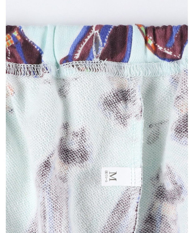 tsumori chisato SLEEP ツモリチサト パジャマ 長袖 長ズボン ミニ裏毛素材 レディース UDX572 /ワコール ブルー