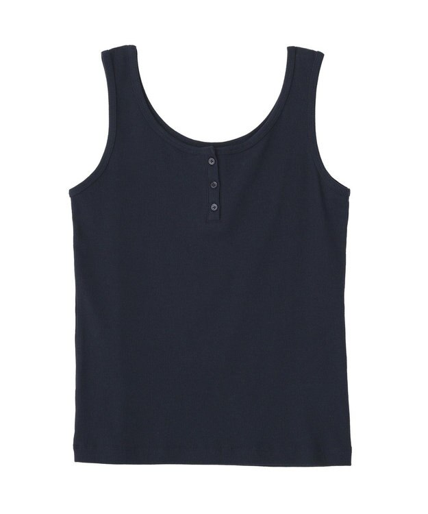 Green Parks ヘンリーネックタンクトップ Navy