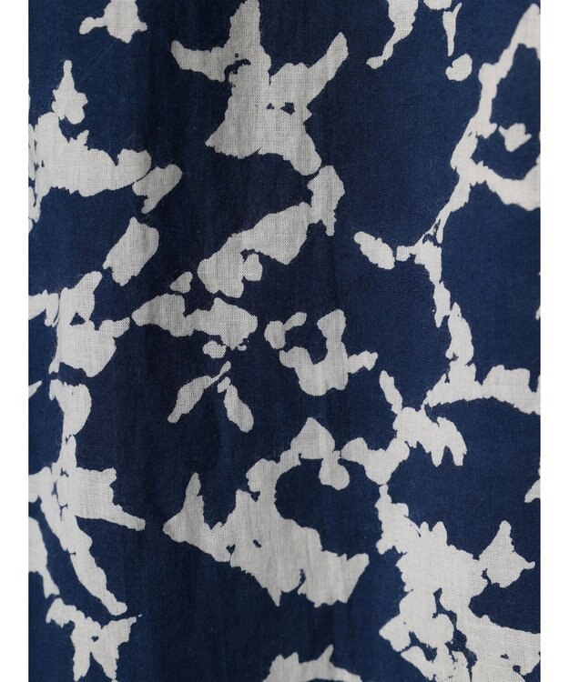 CRAFT STANDARD BOUTIQUE インド綿総柄イージーパンツ Navy