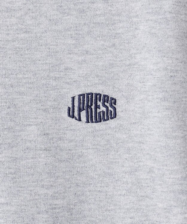 J.PRESS KIDS 【140-170cm】40/2天竺襟付き Vネック ポロシャツ ライトグレー系