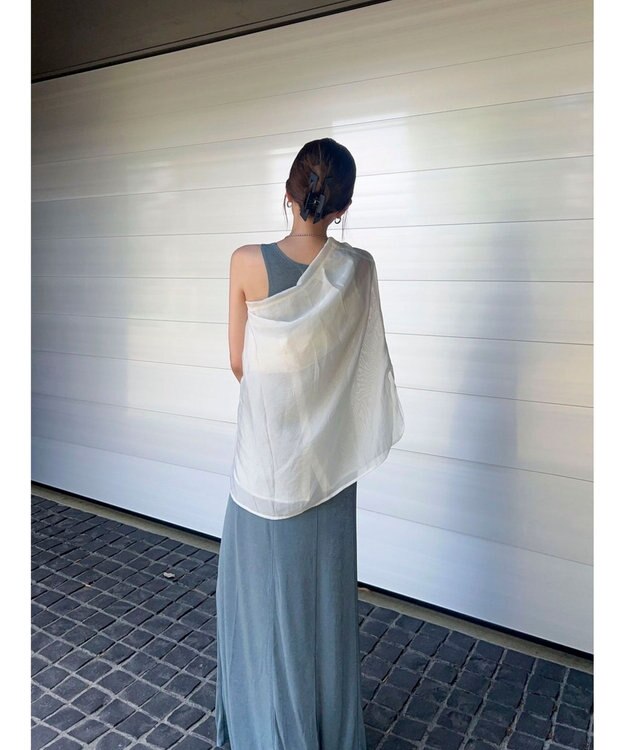 Green Parks ショルダースリット２ＷＡＹシャツ Off White