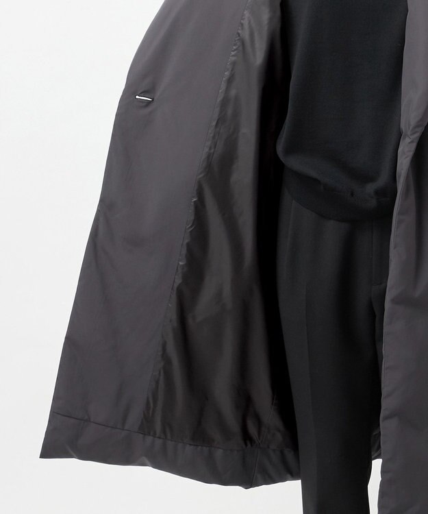 23区 L 【R(アール)】LIMONTAライトダウン ショールカラーコート グレー系