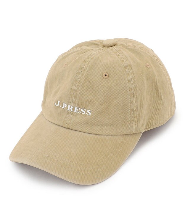 J.PRESS MEN 【WEB・一部店舗限定】ピグメント ロゴキャップ ベージュ系