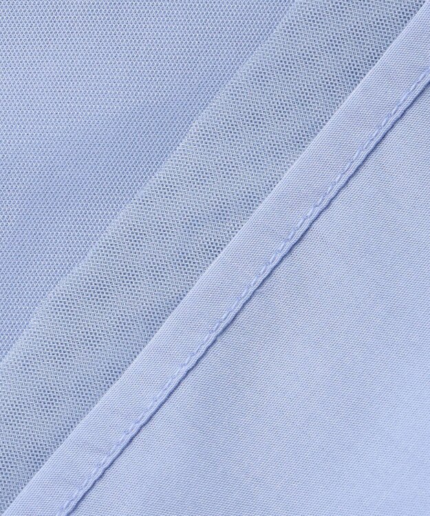 ANY L クロップドチュールコンビシャツ ブルー