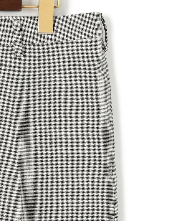 J.PRESS MEN 【KING SIZE】ハウンドトゥース パワーストレッチウール スラックス ブラック系8