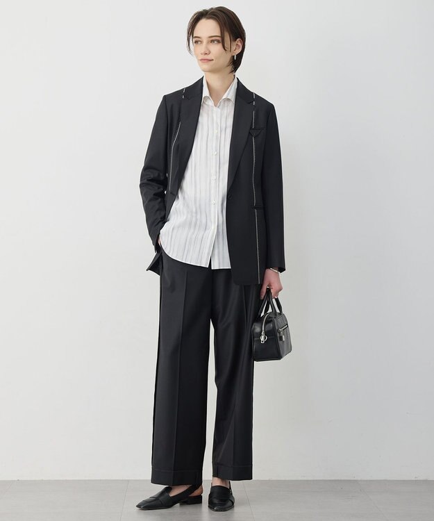 ICB 【30th ANNIVERSARY】Bahariyeインサイドアウト ワイドストレートパンツ ブラック