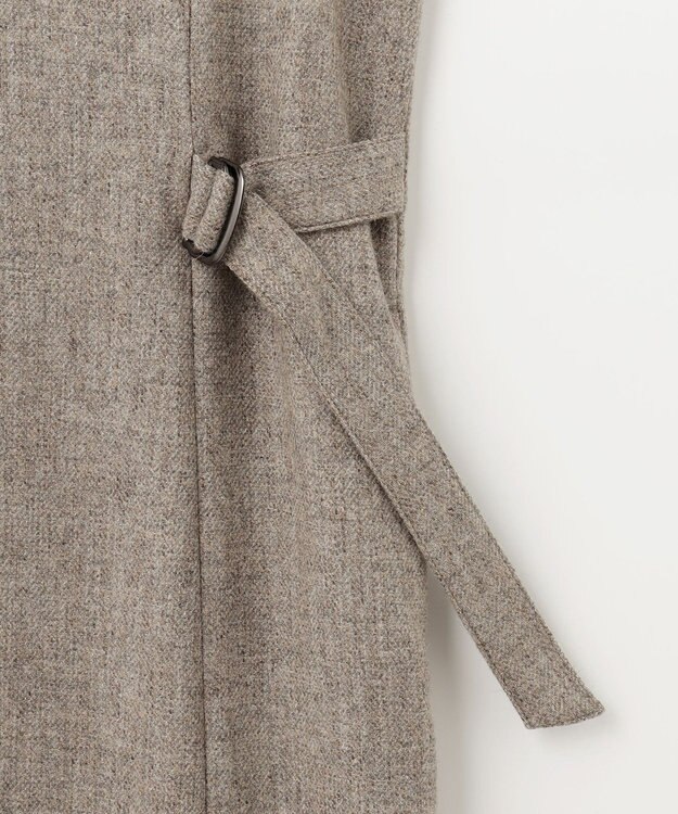 J.PRESS LADIES シャンブレーツイル ジャンパースカート ブラウン系