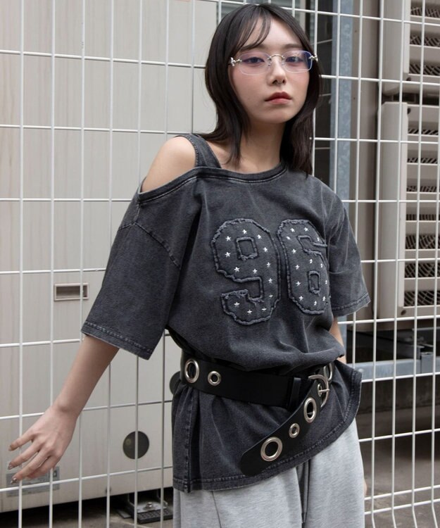 WEGO タンクレイヤードワンショルビッグT 柄1