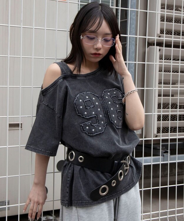 WEGO タンクレイヤードワンショルビッグT 柄1