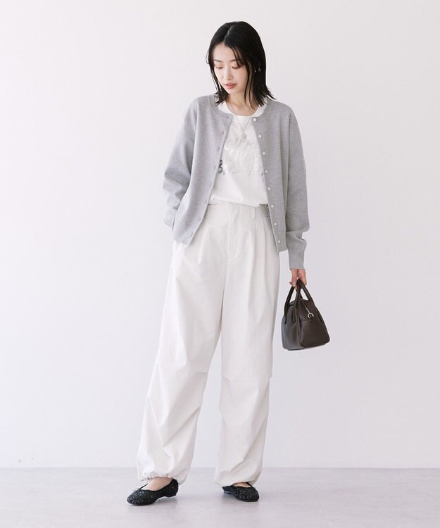 AMERICAN HOLIC クルーネックニットカーディガン Gray Mixture