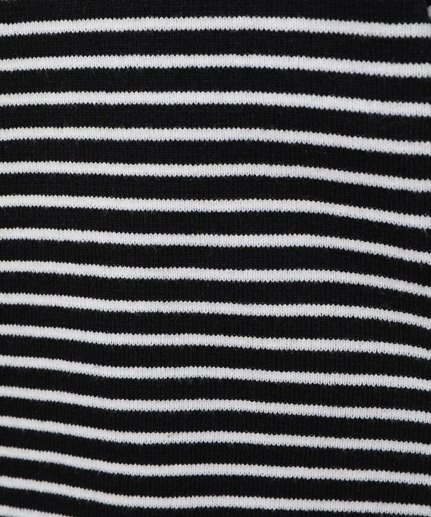 AMERICAN HOLIC クルーネックニットカーディガン Border Black