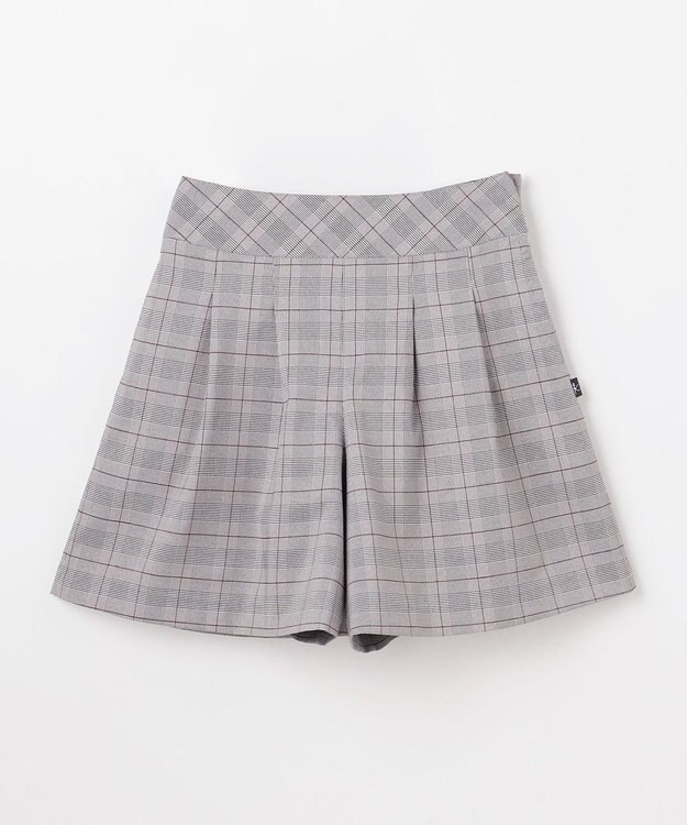 組曲 KIDS 【150-170㎝】 グレンチェックキュロット グレー