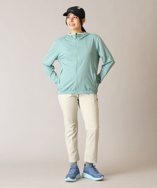 Columbia Columbia/ ウィメンズトレイルラッシュロングスリーブフルジップ /コロンビア Dusty Green