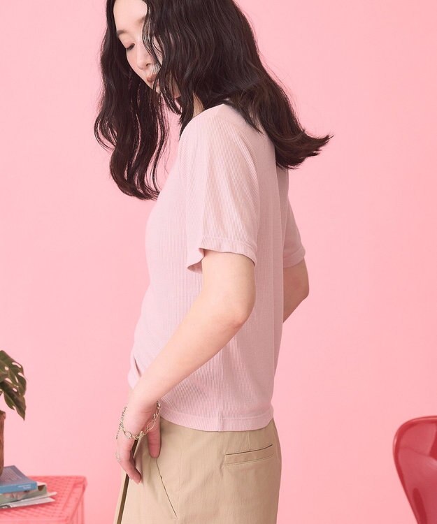 AMERICAN HOLIC 【PENNEY'S】配色タンクトップ+Tシャツ Pink