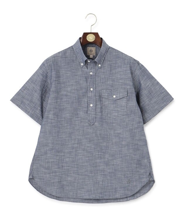 J.PRESS MEN アメリカンコットン ダンガリーシャツ ネイビー系