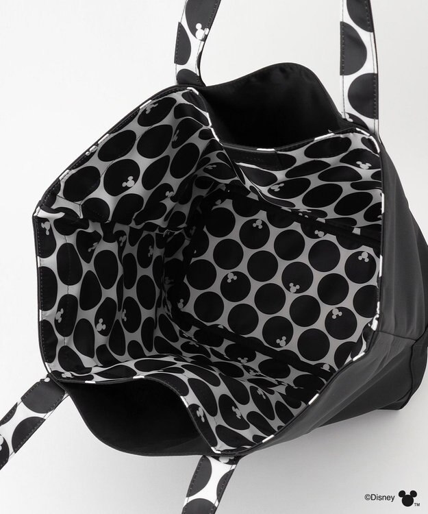 Y'SACCS 【Disney Collection】シルエットプリントトートバッグ　Lサイズ ブラック