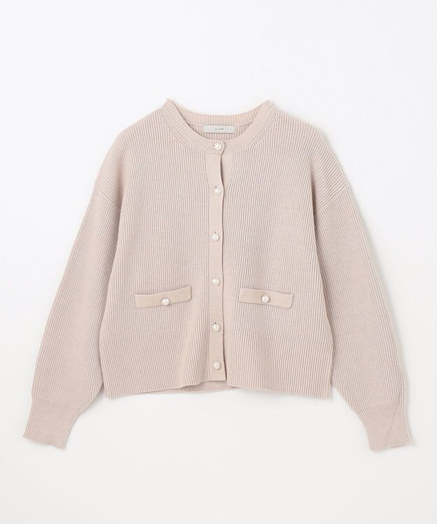 ANY 【手洗い可】パールカーディガン バニラ