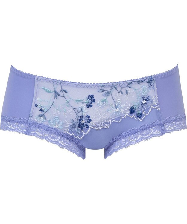 WACOAL ショーツ ボーイレングス 【リボンブラ】 BRB413とペア はきこみ丈あさめ やわらかく伸びる素材（バック） レディース PRA613 /ワコール ブルー