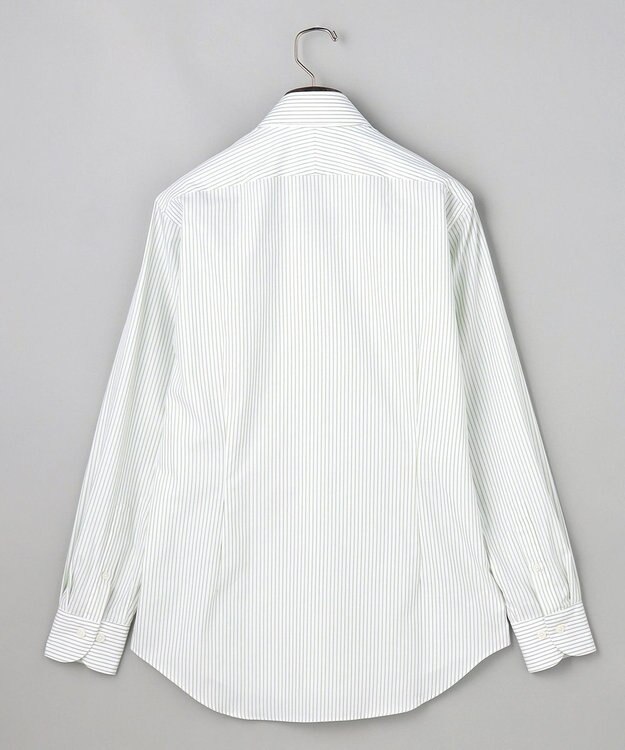 GOTAIRIKU 【形態安定】PREMIUMPLEATS_セミワイドカラー _通年ドレスシャツ(26年春夏限定色) グリーン系1
