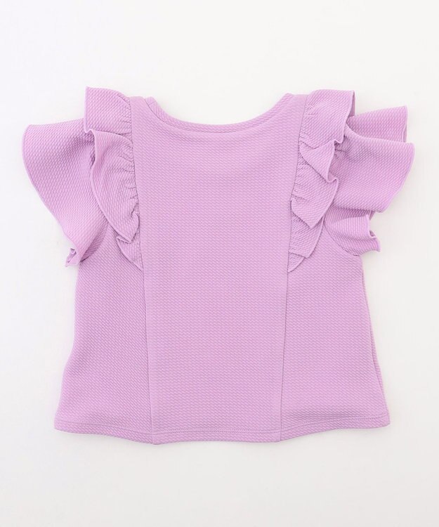 ANY KIDS 【UVカット】2WAYショルダーセパレート水着 ラベンダー×ラベンダーチェック