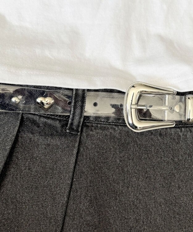 WEGO Lハートスタッズベルト 柄1