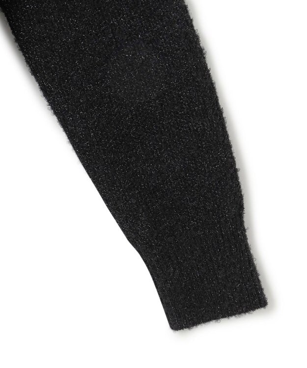 23区 【洗える】ブークレラメニット カーディガン ブラック系